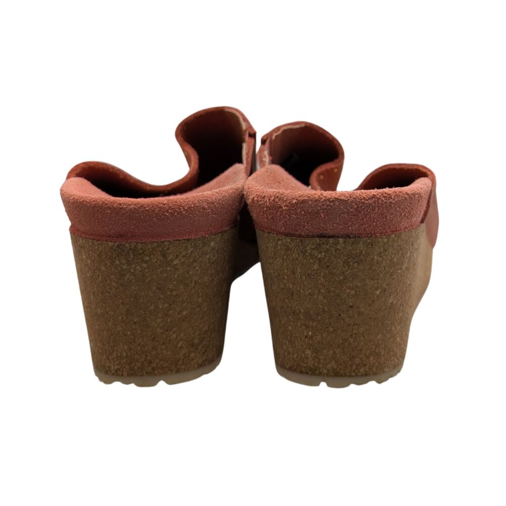 Papillio Coral Pink Nubuck Platform Clog Size EU 40 Womens 9/9.5 - Picture 3 of 8